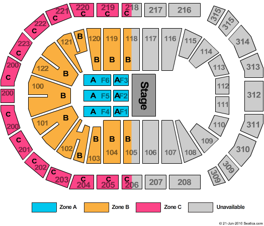 Gas South Arena The Wiggles Zone Seating Chart